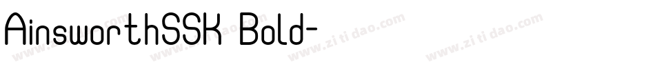 AinsworthSSK Bold字体转换